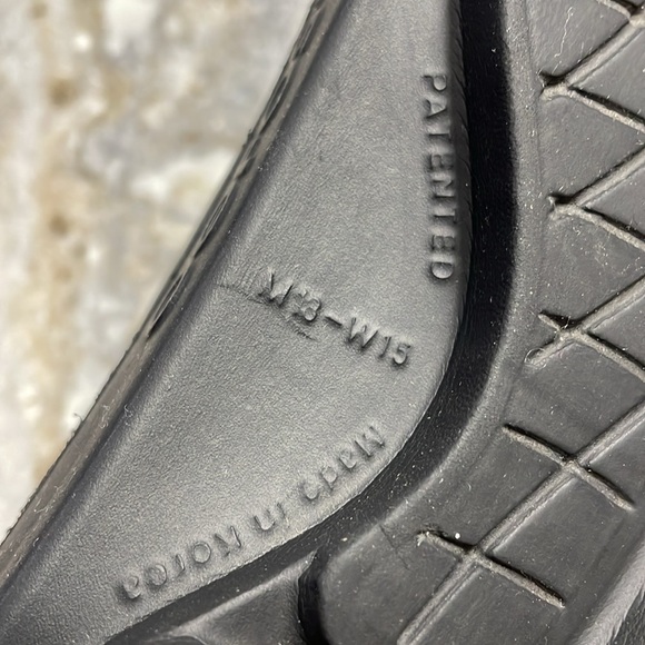 OOFOS OOahh Open Toe Slide Lightweight Recovery Footwear Sandal Black M13 W15 - Picture 12 of 14